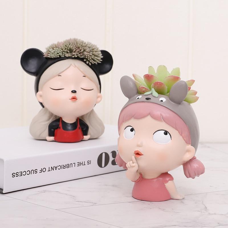 Girl Sprout Mini Planter Pot