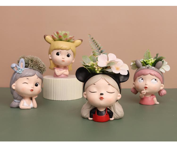 Girl Sprout Mini Planter Pot