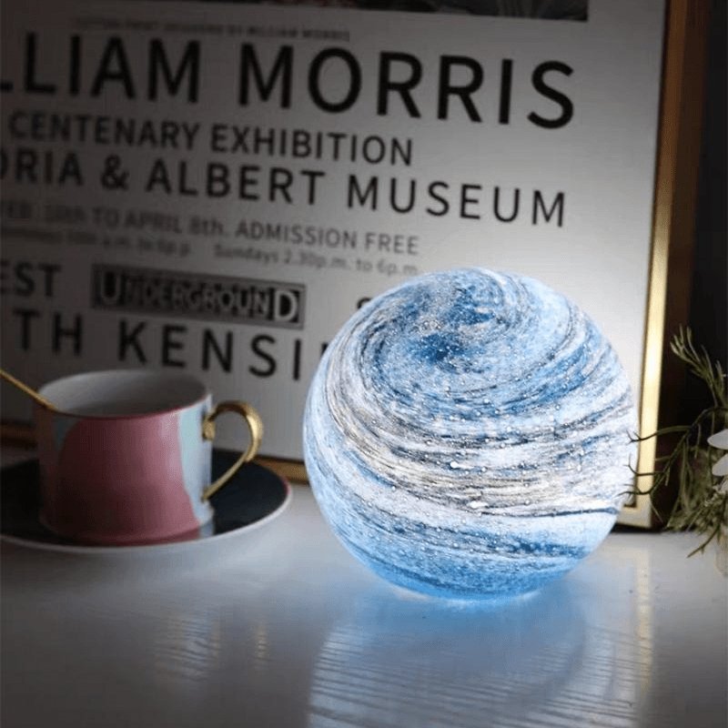 Glass Moon Lamp