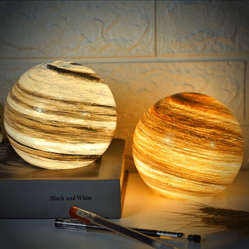 Glass Moon Lamp