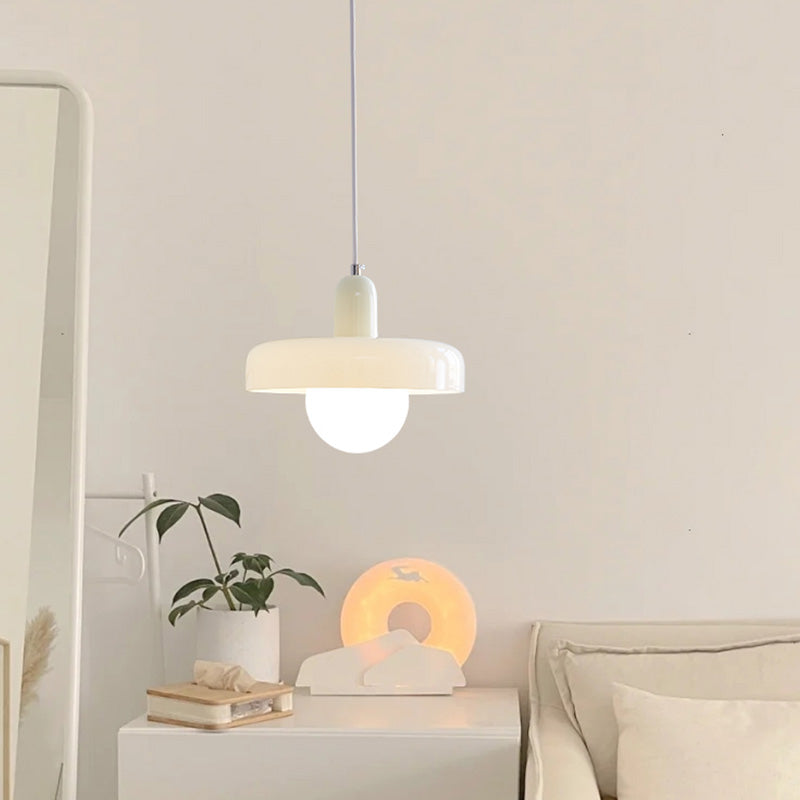 Minimalist Pastel Milk Glass Penadant Light