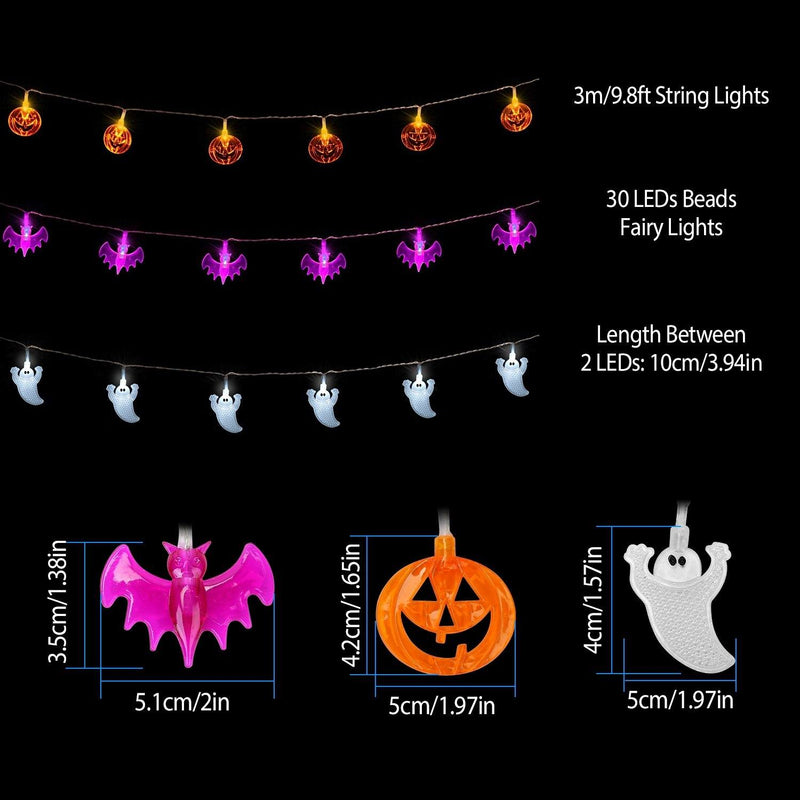 Halloween 30 LED String Lights