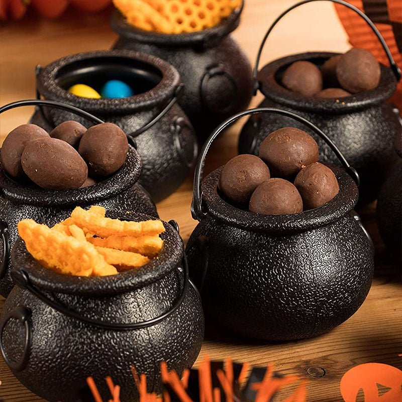 Halloween Candy Cauldron - 6pcs Mini Halloween Candy Bucket Pot