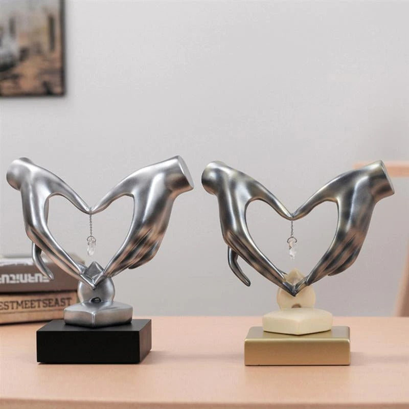 Hand Love Heart-Shaped Figurine