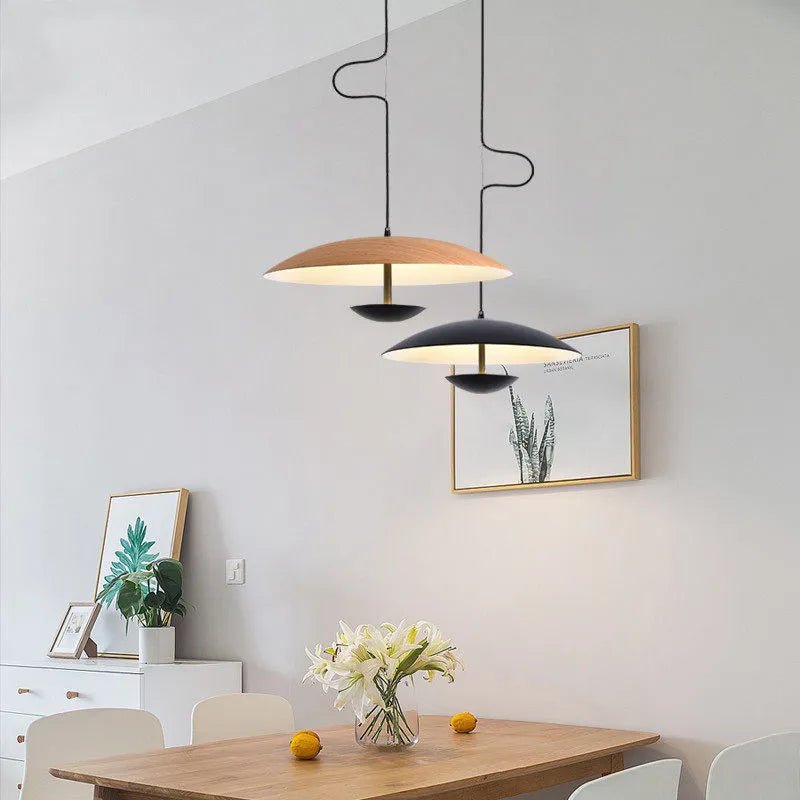 Miravique Wood Grain Pendant Light