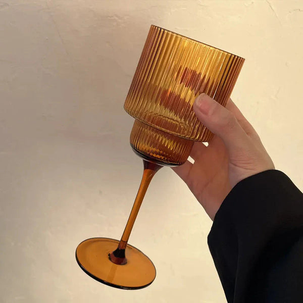 Eclipse Striped Wine Goblet