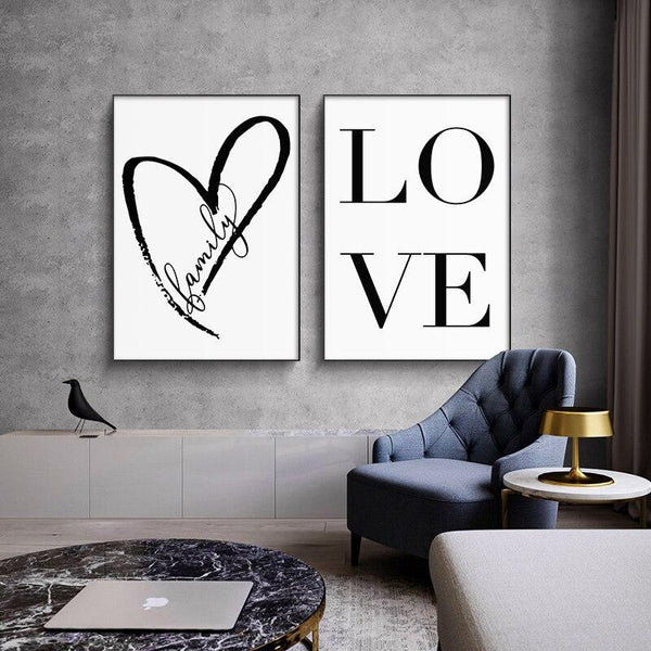 Home Family Love Wall Art