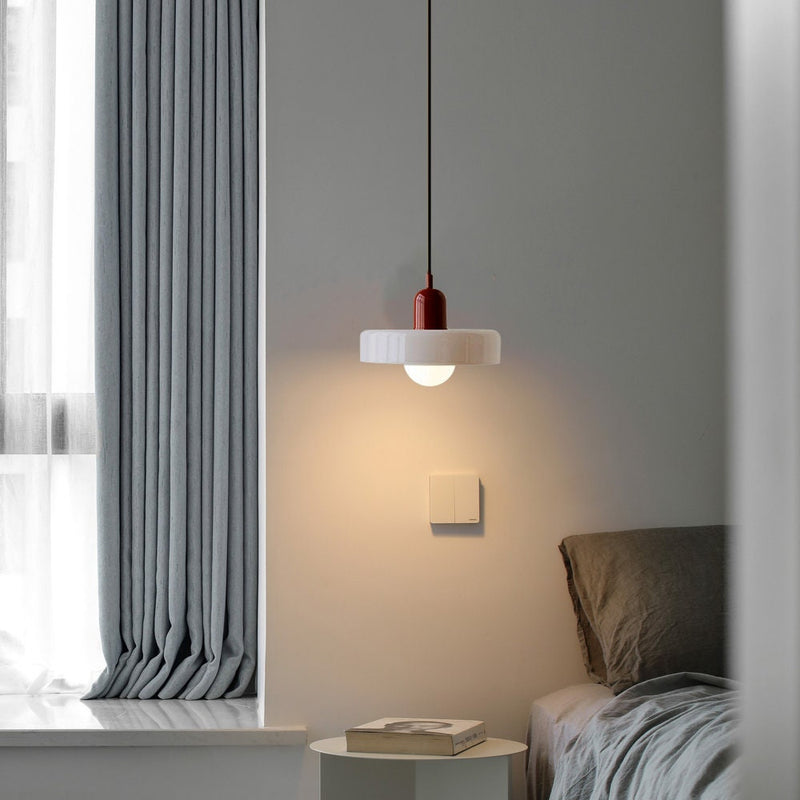 Bauhaus Pendant Lamp – Colored Glass Stylish Design