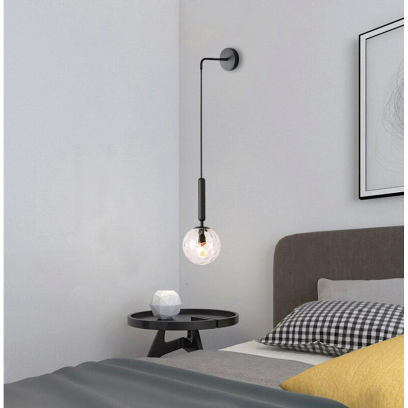 Miravique Scandinavian Brass Lamp Iron & Glass Bedside Lights