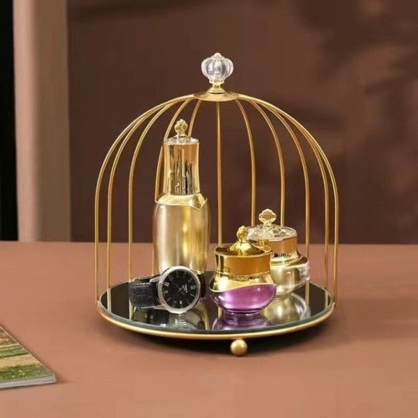 Bird Cage Make Up Organizer