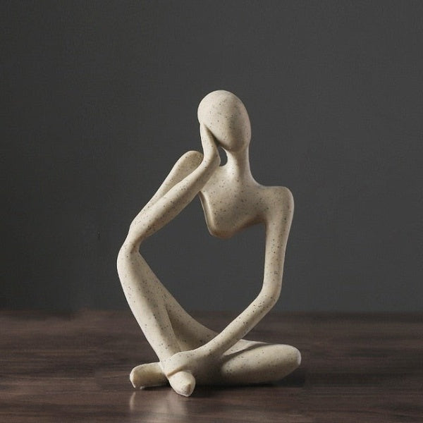 Modern Abstract Thinker Figurine