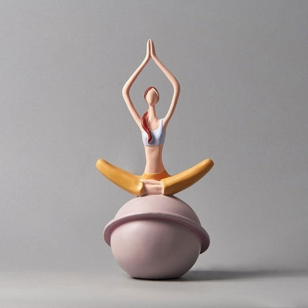 Yoga Lady Figurine Sculpture