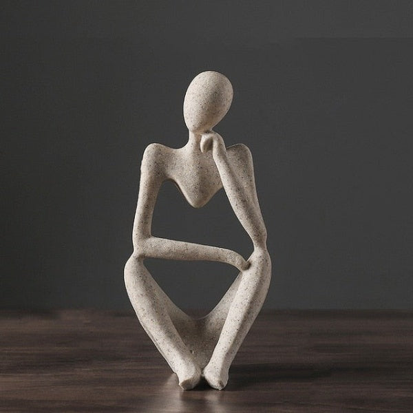 Modern Abstract Thinker Figurine