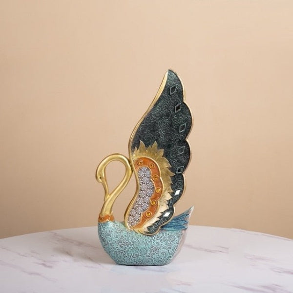Golden Swan Figurine