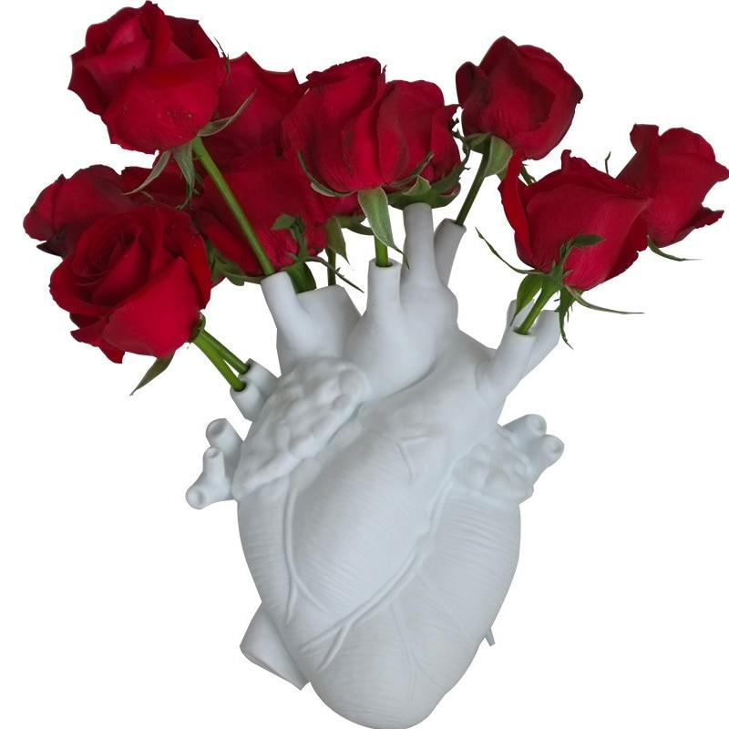 "In My Heart" Anatomical Flower Vase