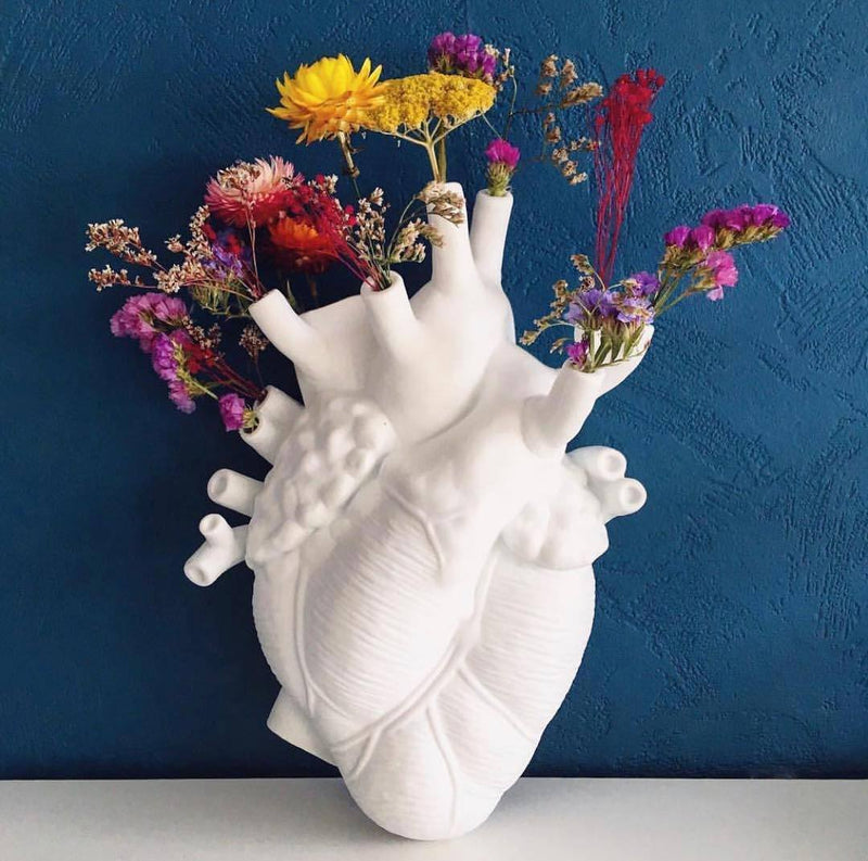 "In My Heart" Anatomical Flower Vase