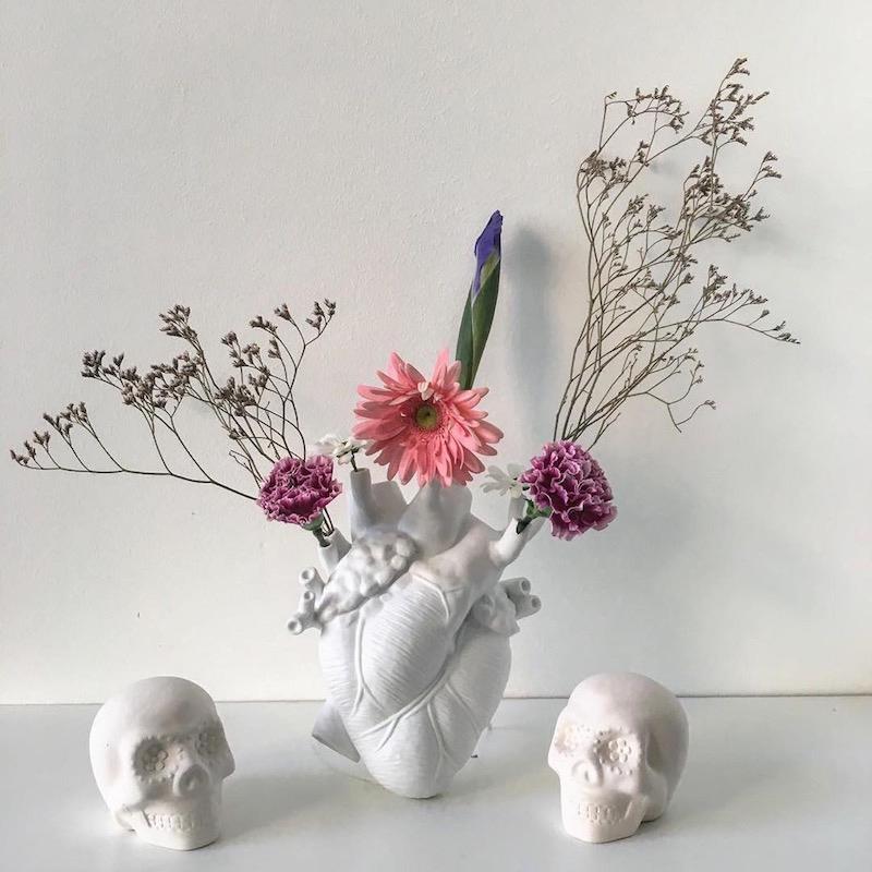 "In My Heart" Anatomical Flower Vase