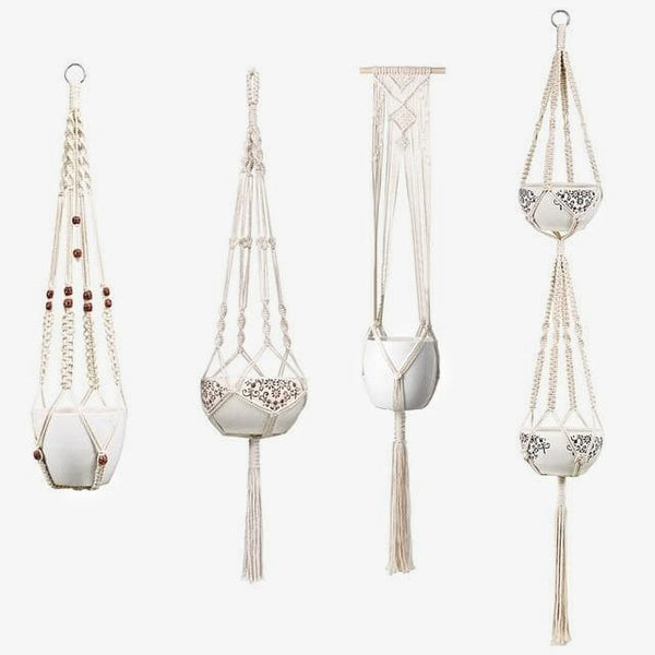 Juno Macrame Plant Hangers (set of 4)