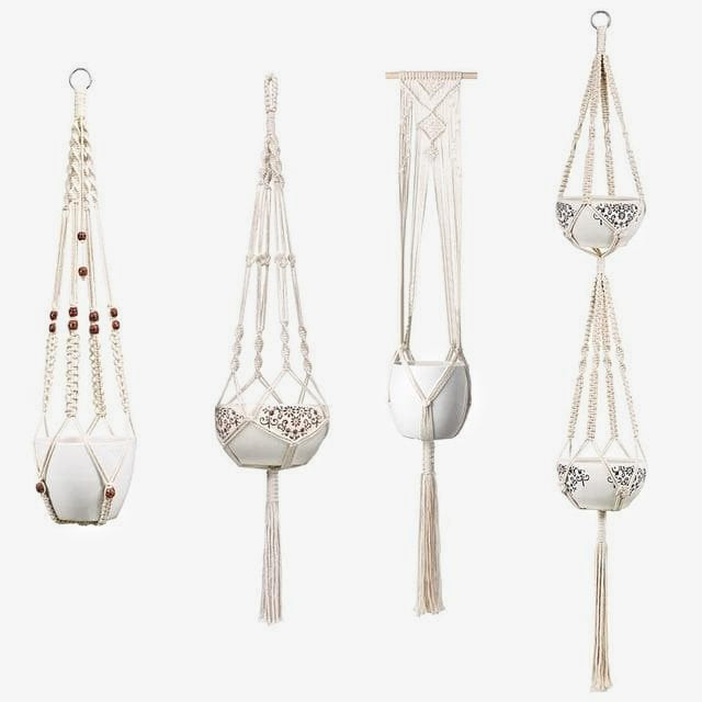 Juno Macrame Plant Hangers (set of 4)