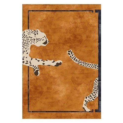 Leopard Living Room Decorative Plush Rugs