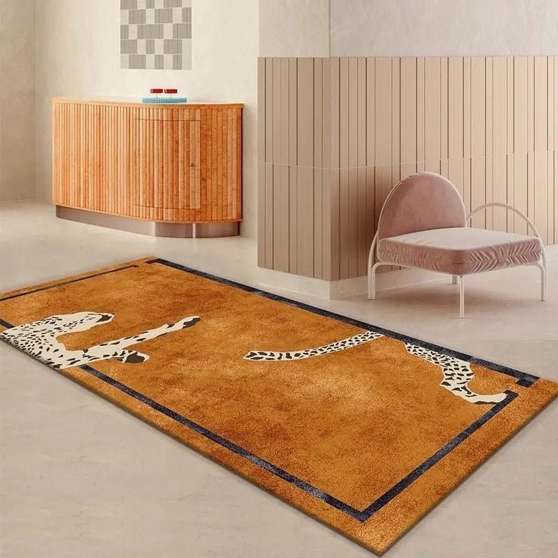 Leopard Living Room Decorative Plush Rugs