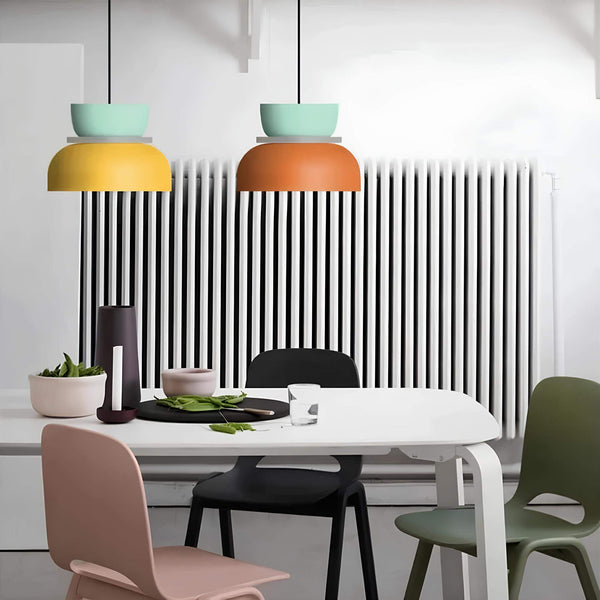 Miravique Scandinavian Macaron Style Ceiling Lamp - Minimalist Nordic Pendant Light for Modern Interiors