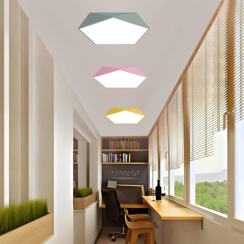 Miravique - LED ceiling lamp with geometric design