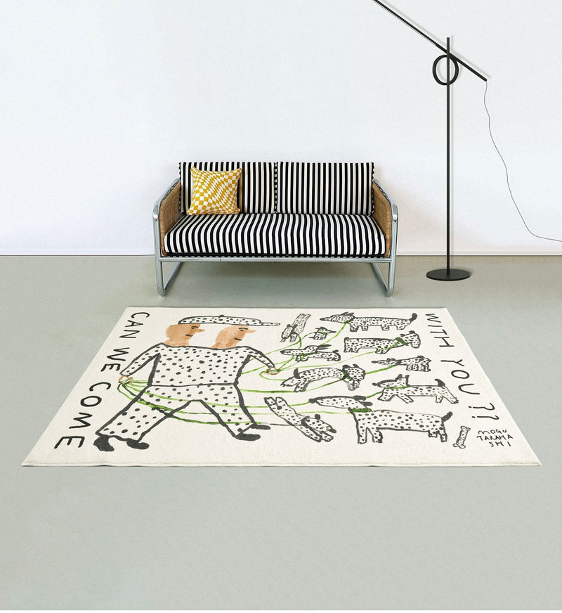 Minimalist Abstract Living Room Carpet