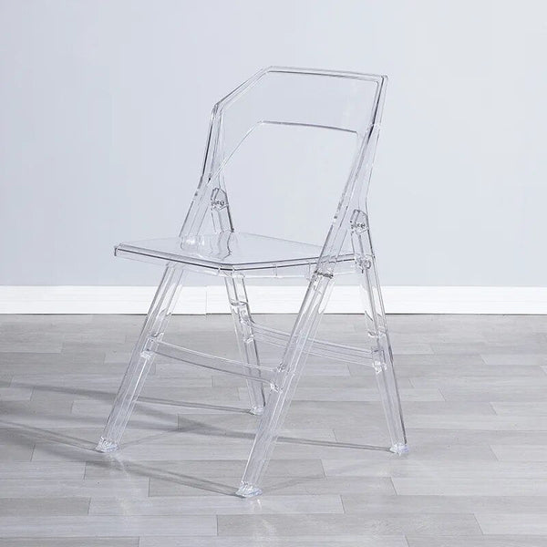 Minimalist Transparent Folding Dining Chairs