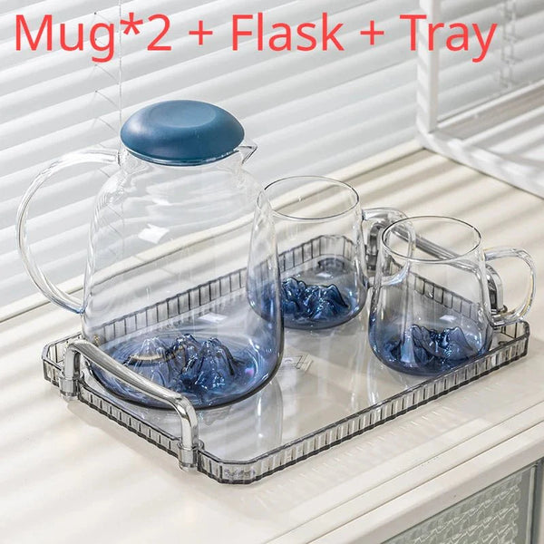 Modern Light Luxury Glass Mug Set