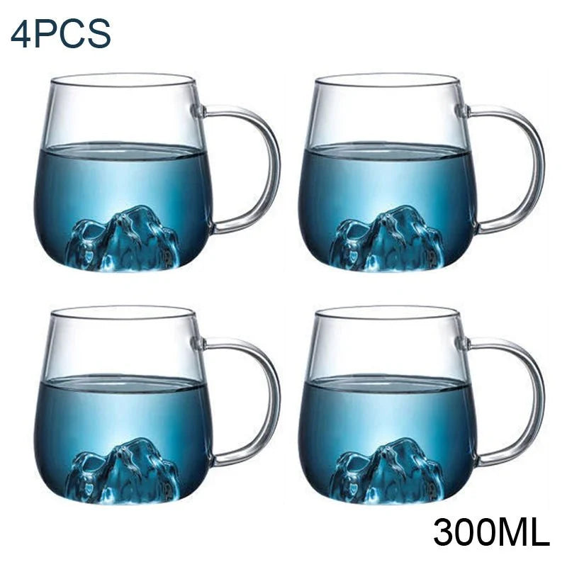 Modern Light Luxury Glass Mug Set