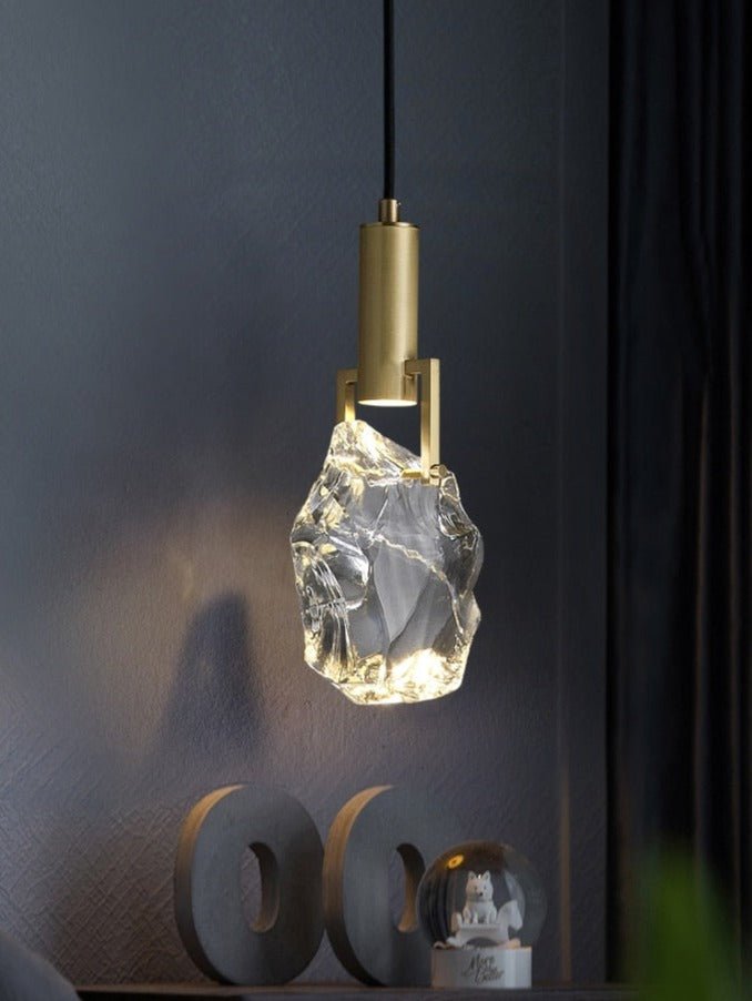 Miravique Creative Crystal Stone Pendant Lamp