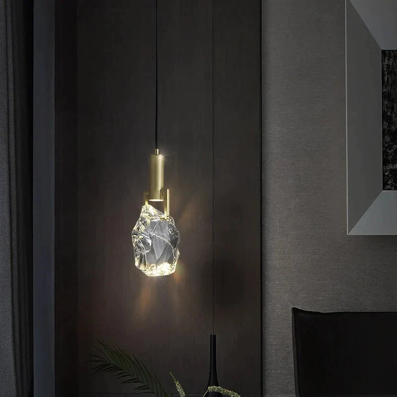 Miravique Creative Crystal Stone Pendant Lamp