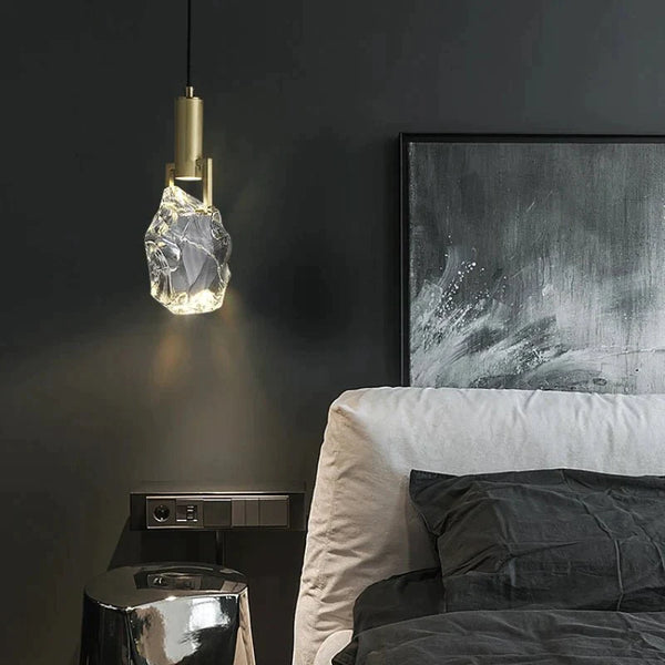 Miravique Creative Crystal Stone Pendant Lamp