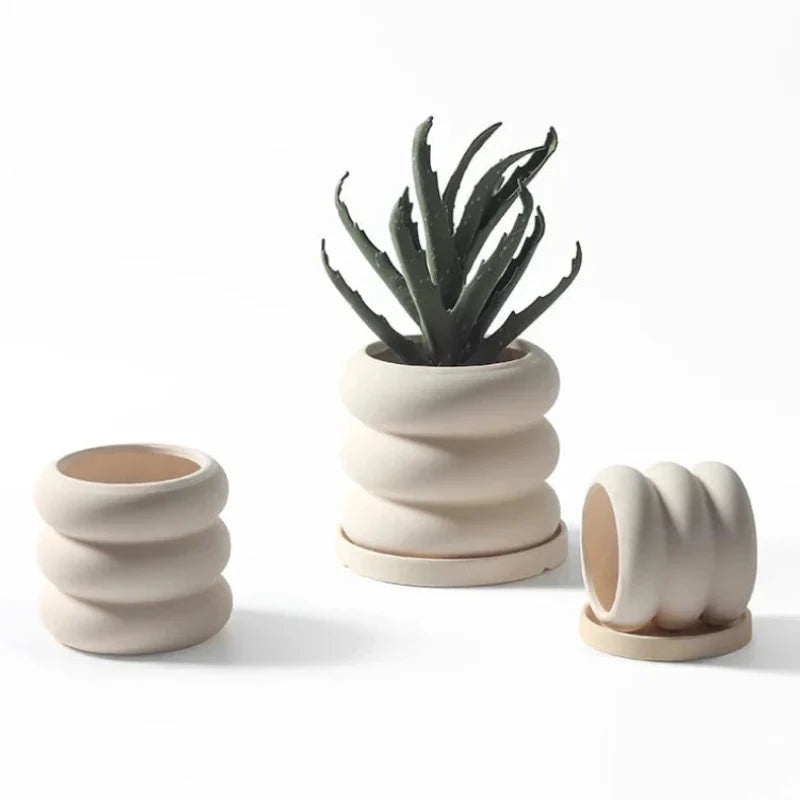 Natural Rounds Bubble Planter