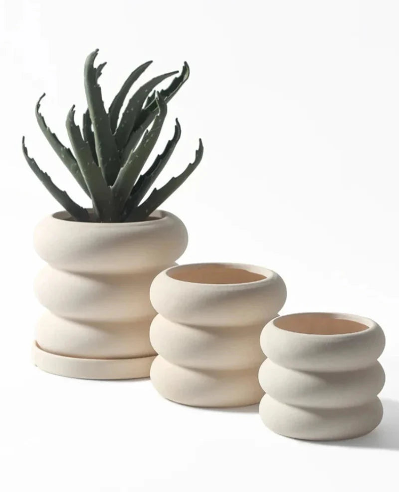 Natural Rounds Bubble Planter