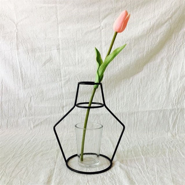 Nordic Minimalist Wire Vases