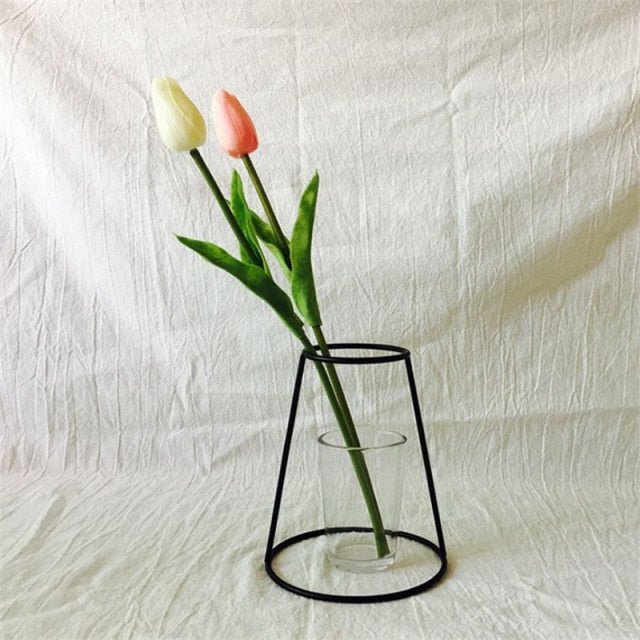 Nordic Minimalist Wire Vases