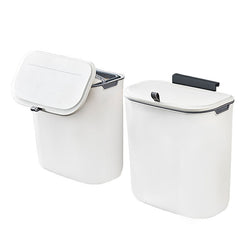 Wall Mounted Hanging Trash Bin | Space-Saving Kitchen Trash Can with Sealing Lid for Odor Control | Versatile Use in Cabinets, Bathrooms, and Offices