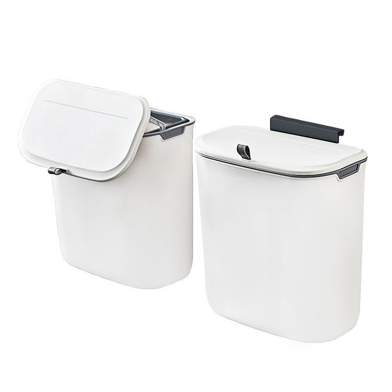 Wall Mounted Hanging Trash Bin | Space-Saving Kitchen Trash Can with Sealing Lid for Odor Control | Versatile Use in Cabinets, Bathrooms, and Offices