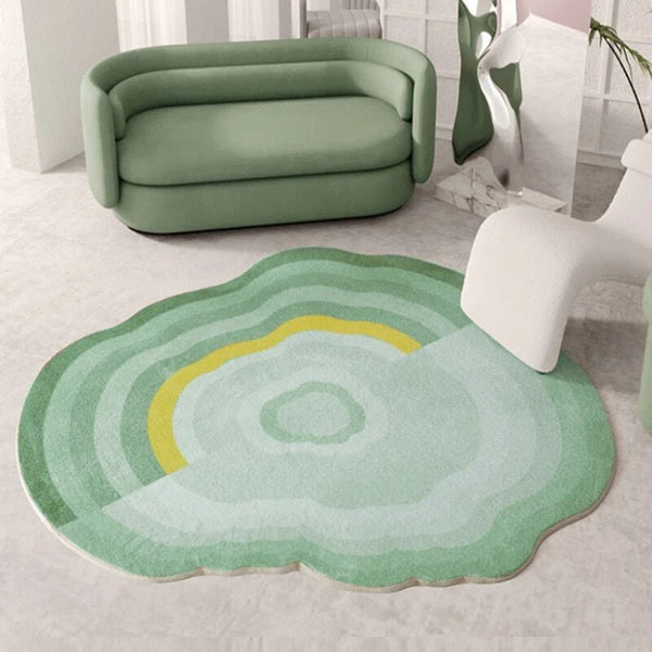 Pastel Cloud Shaped Soft Living Room Rug