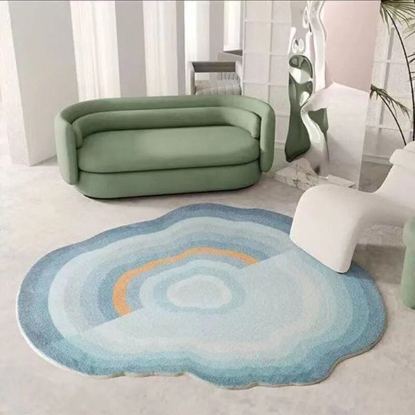 Pastel Cloud Shaped Soft Living Room Rug