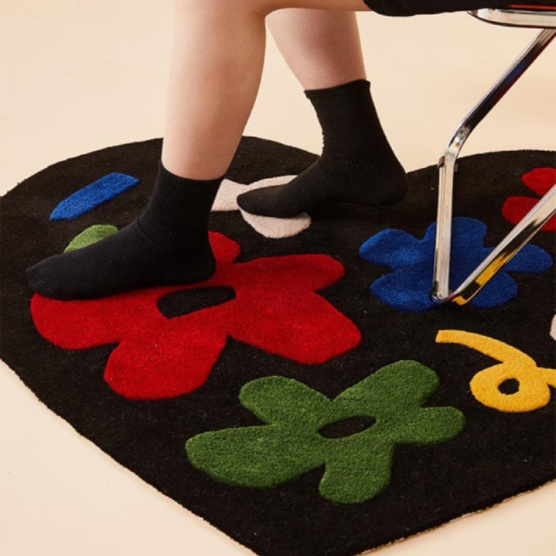 Plush Heart Bath Mat