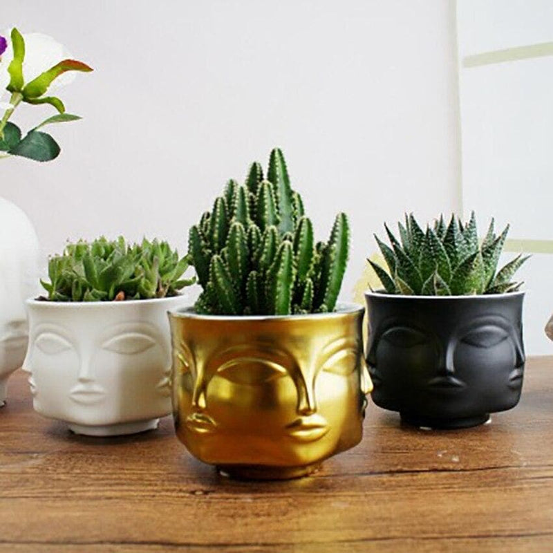 Visage Ceramic Planter