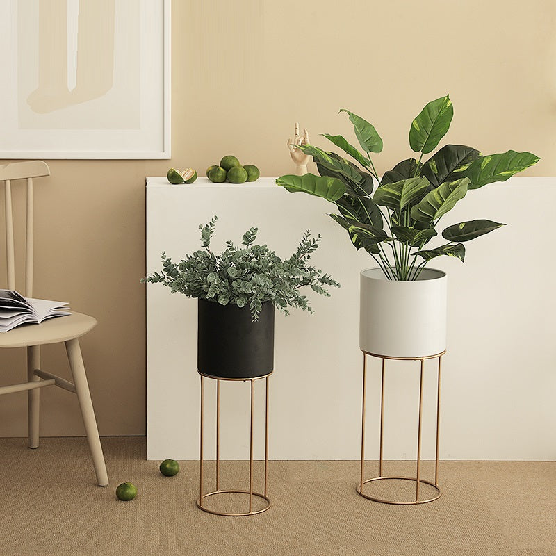 Miravique Planter Pots with Metal Stand