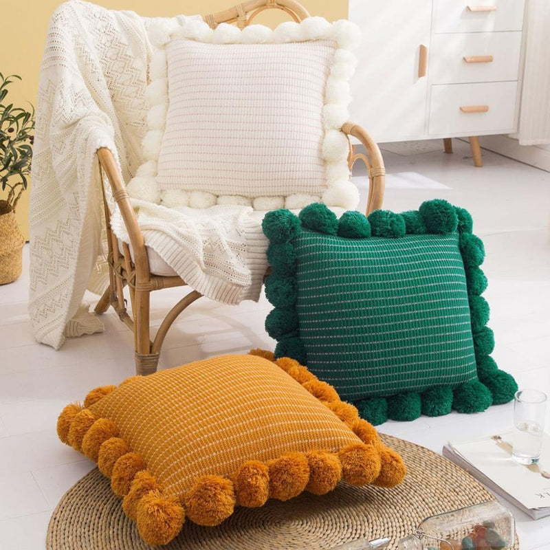 Miravique Pom Pom Pillows