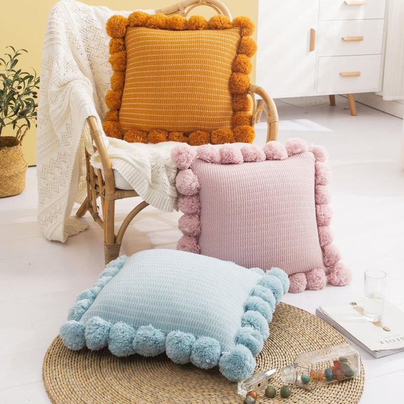 Miravique Pom Pom Pillows