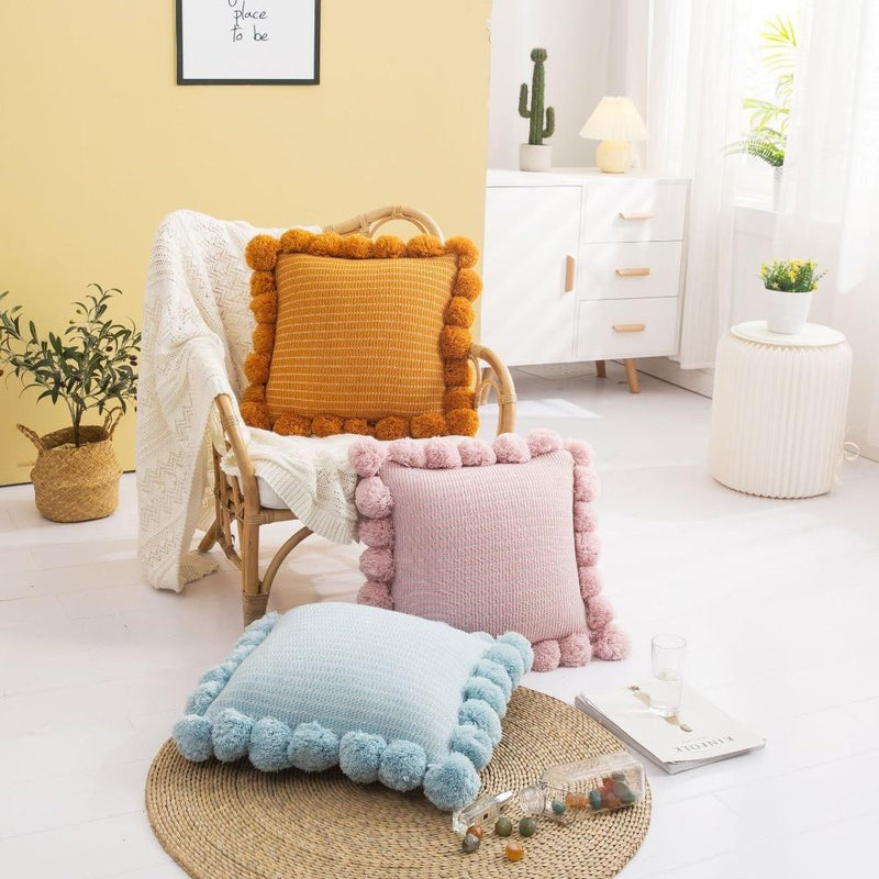 Miravique Pom Pom Pillows