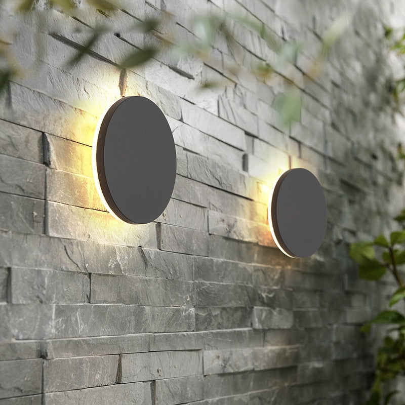 Miravique Outdoor Wall LED Disc Lights