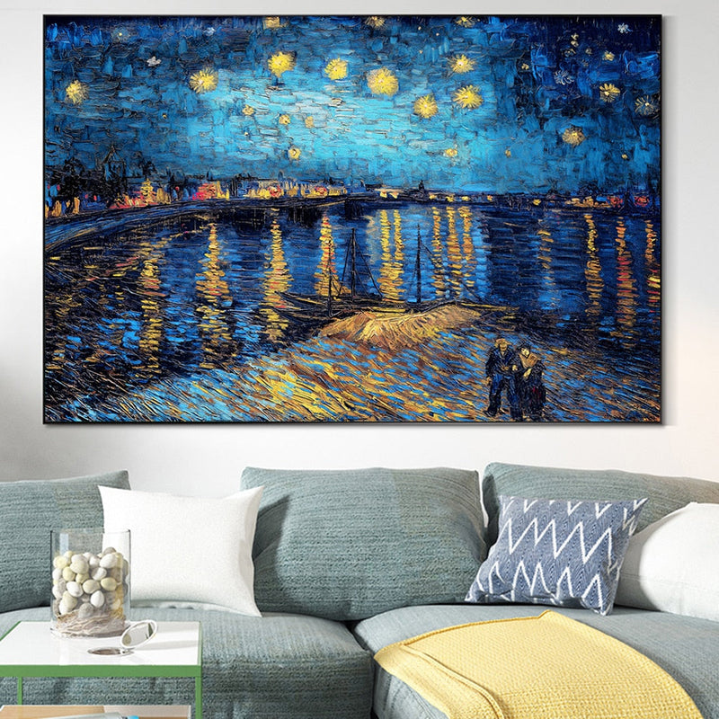 STARRY NIGHT OVER THE RHONE By Vincent Van Gogh